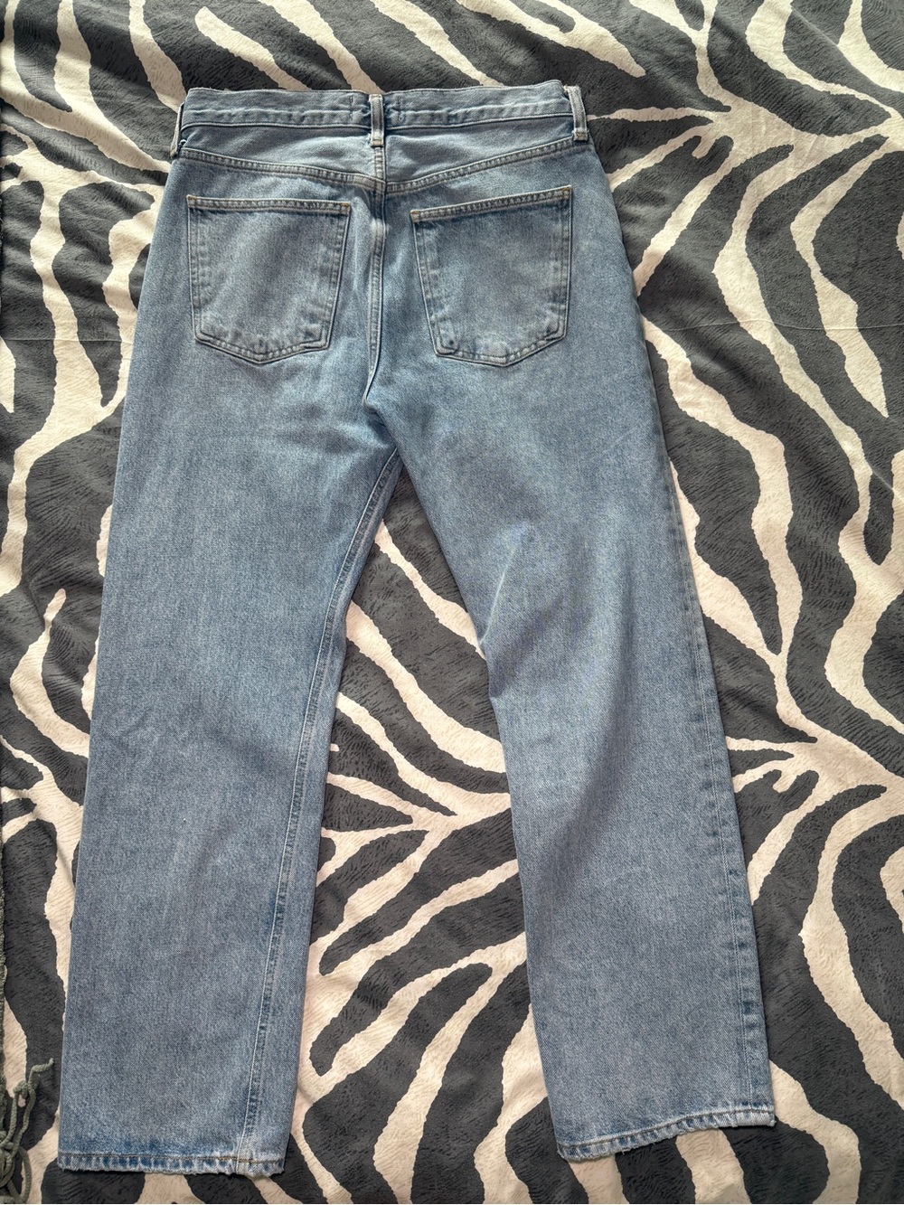 AGOLDE women’s straight leg light wash denim jeans - Picture 3 of 7